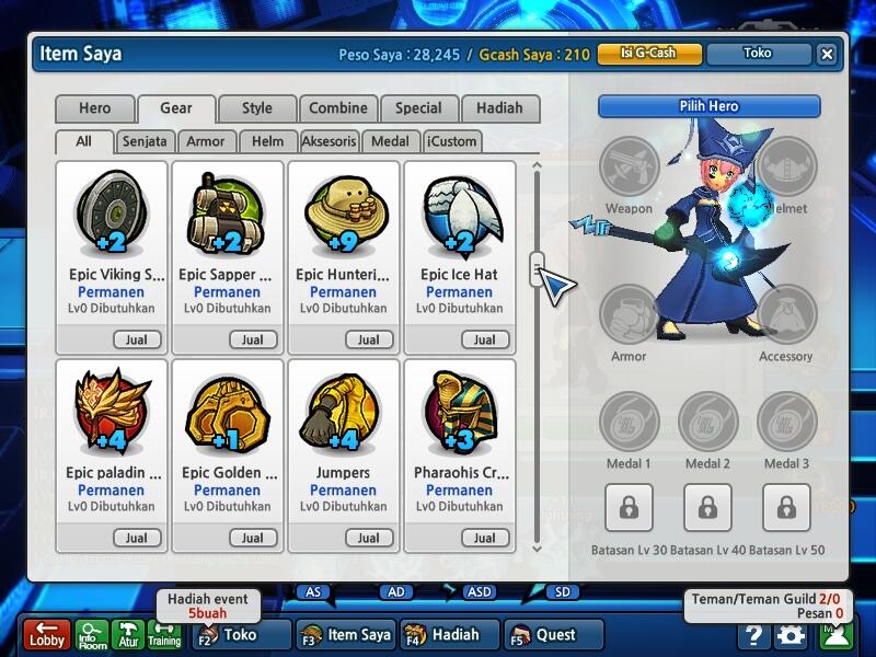 Jual Char Lost Saga MURAH bisa NEGO