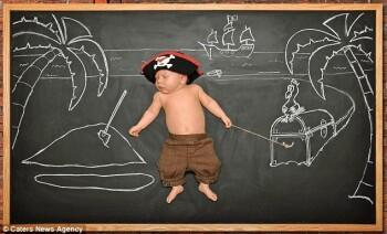 (pict) bayi tidur jadi karya seni