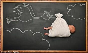 (pict) bayi tidur jadi karya seni