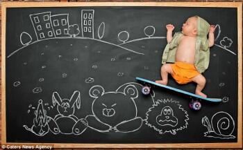 (pict) bayi tidur jadi karya seni
