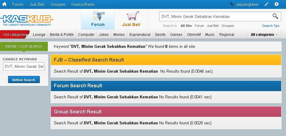 &#91;info penting&#93; DVT, Minim Gerak Sebabkan Kematian