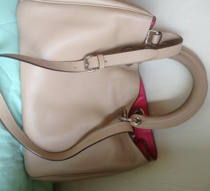 Tas/Bag Dior seri Diorissimo Second Medium Beige-Pink Kwalitas Premium