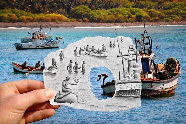 (Foto) Kamera Vs Pensil Yang Indah dan Kreatif