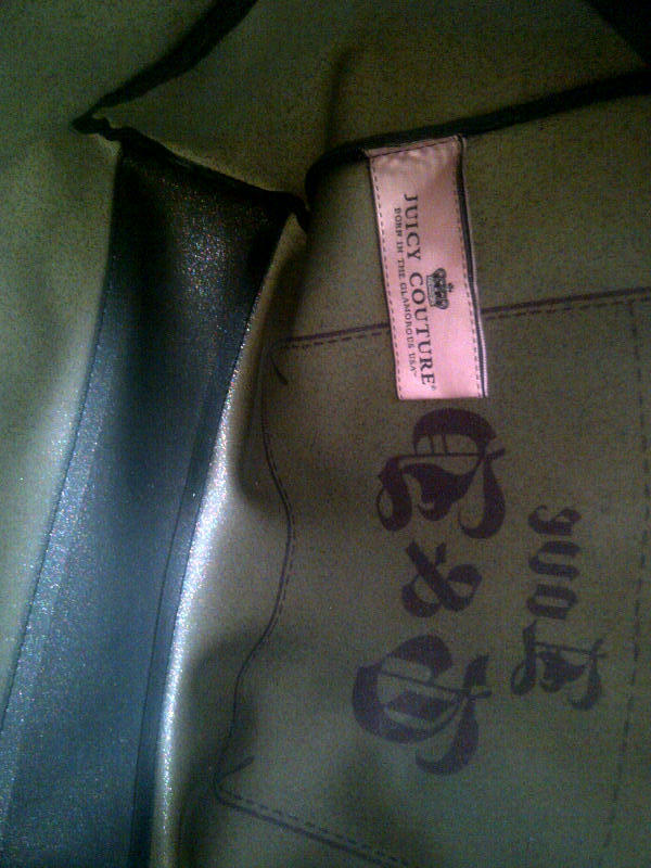 Dijual Tas Juicy Couture Grey Jelly ORIGINAL Seken Rp. 700,000 (NEGO)