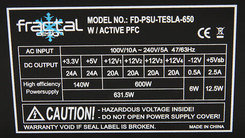 REVIEW PSU FRACTAL TESLA 650W