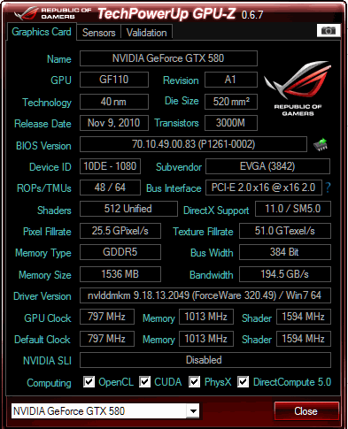 REVIEW MONSTER JADUL EVGA GTX 580 SC