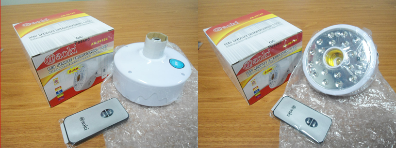 Jual lampu emergency merk Luby + fitting + remote controller