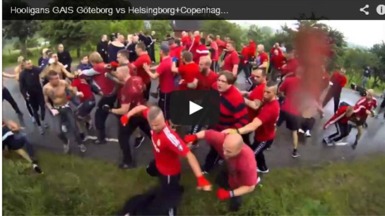 Begini Cara Ultras Klub Swedia dan Denmark Bentrok