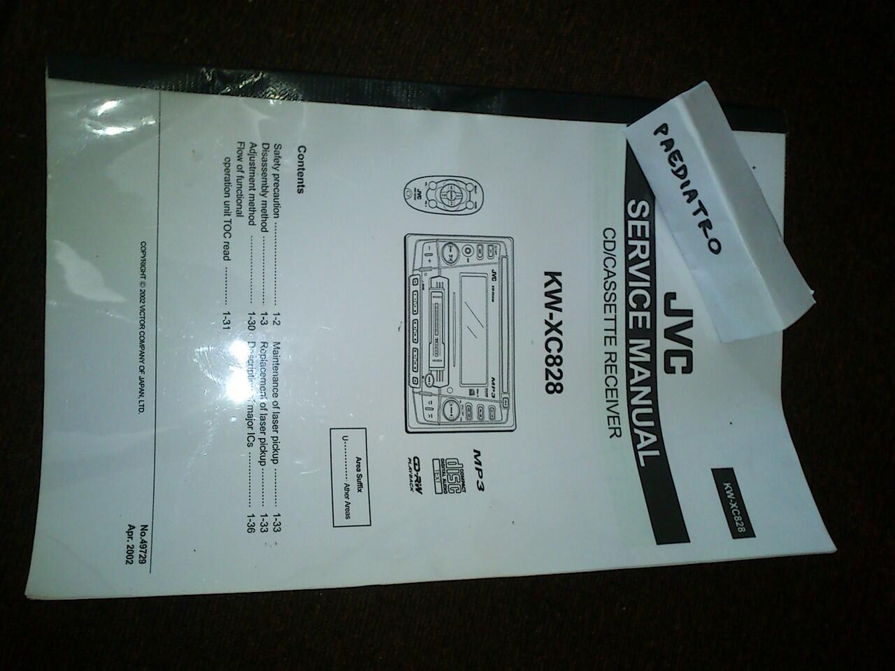 Double Din JVC KW-XC828 + cd changer 12 disc jvc