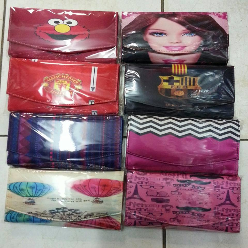 DIJUAL DOMPET PRINTING MURAH CEWE DAN COWO BISA COSTUM JUGA