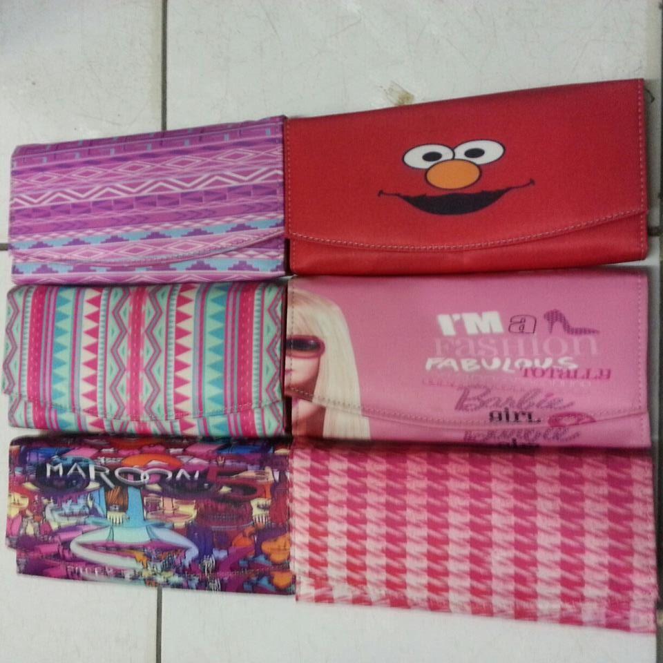 DIJUAL DOMPET PRINTING MURAH CEWE DAN COWO BISA COSTUM JUGA