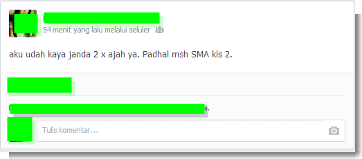 (gila) FACEB**K DIA ANGGAP APA? (+pict)