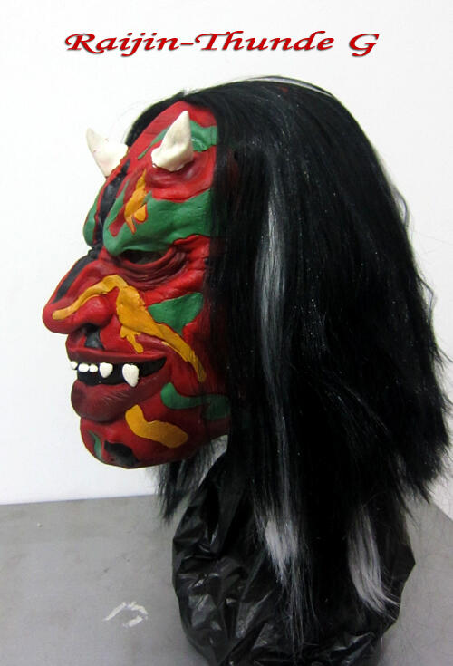 Topeng silicone latex karet - Raijin Thunder G - cocok buat kolektor