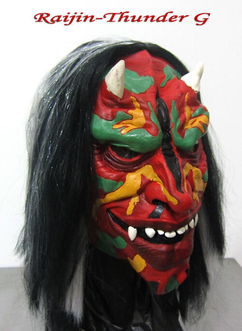 Topeng silicone latex karet - Raijin Thunder G - cocok buat kolektor
