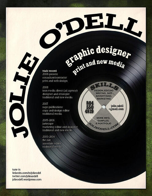 Resume super kreatif buat Graphic Designer
