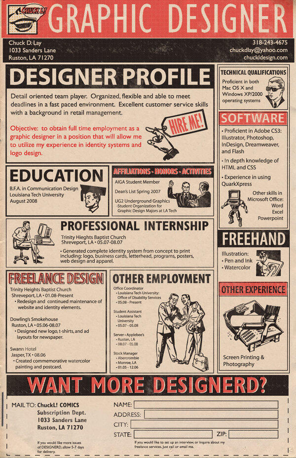 Resume super kreatif buat Graphic Designer