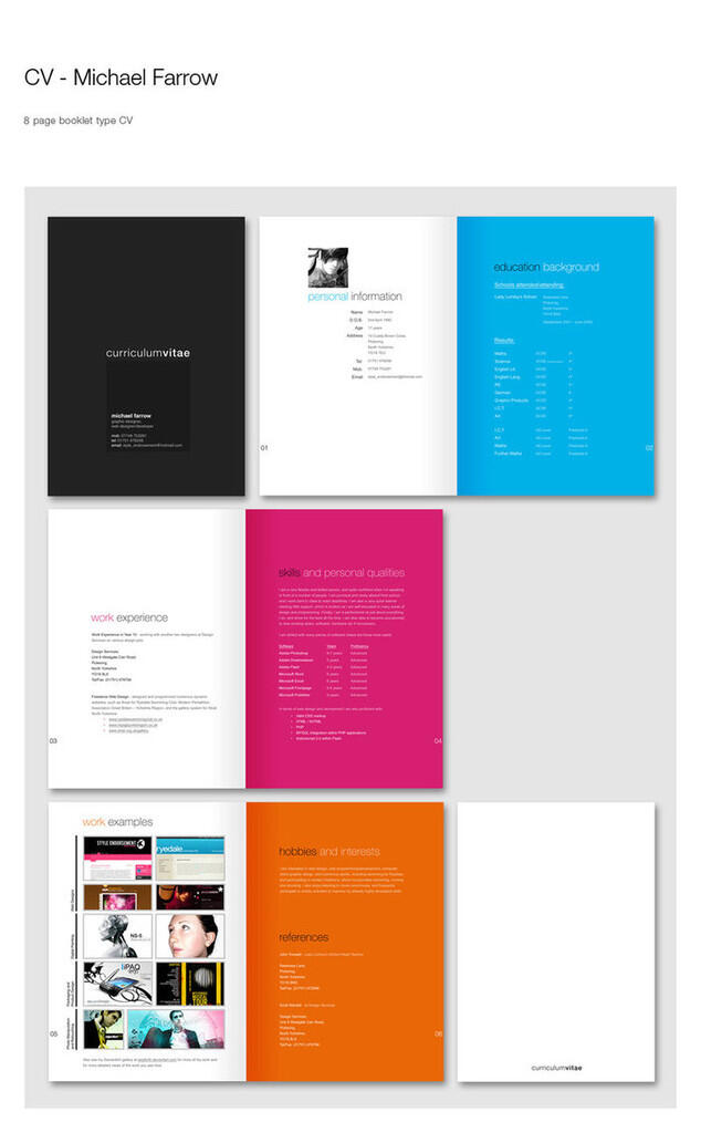 Resume super kreatif buat Graphic Designer