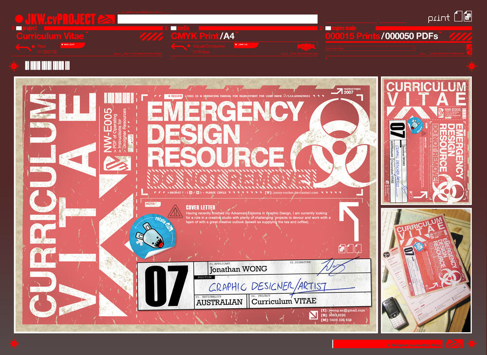 Resume super kreatif buat Graphic Designer