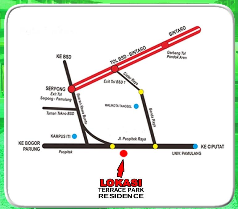 Rukan di Terrace Park Residence @pocis - Pamulang - Tangerang Selatan