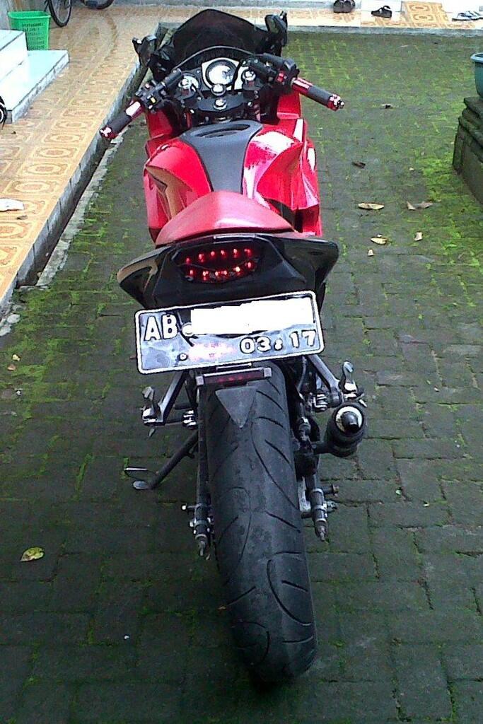 Terjual dijual ninja rr new 2012 merah modif variasi jogja yogyakarta