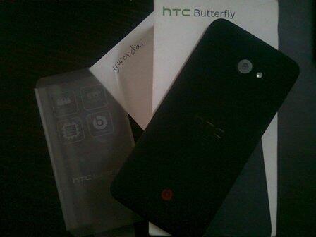 JUAL HTC BUTTERFLY BLACK FULLSET UMUR SEMINGGU MURAH BANDUNG