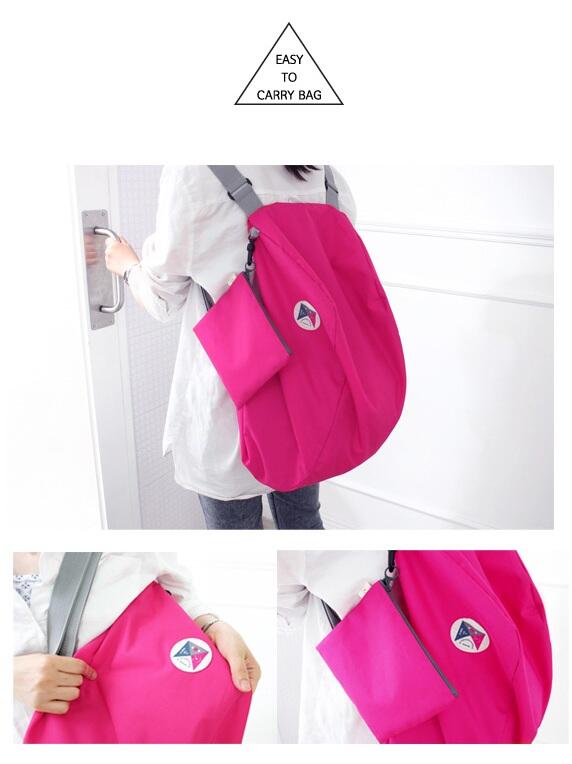 Tas Travel Backpack bisa Dilipat, selempang, gendong!