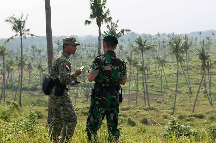 latihan gabungan TNI dan Tentara amrik (cabang hawai)