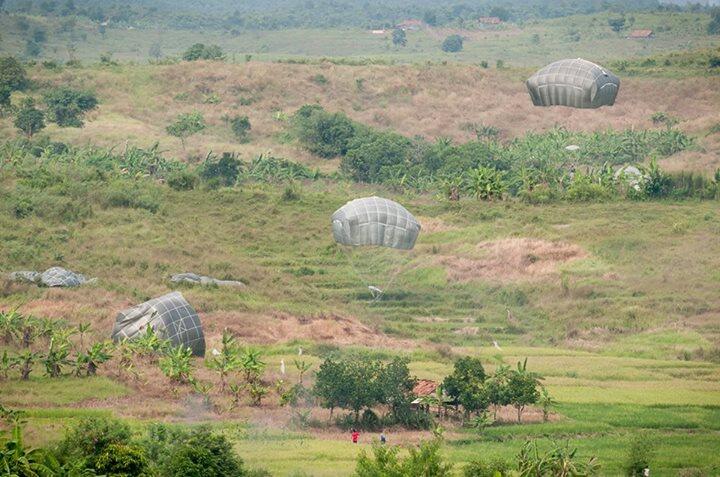 latihan gabungan TNI dan Tentara amrik (cabang hawai)