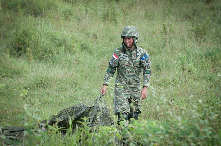 latihan gabungan TNI dan Tentara amrik (cabang hawai)