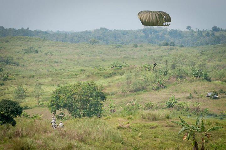 latihan gabungan TNI dan Tentara amrik (cabang hawai)