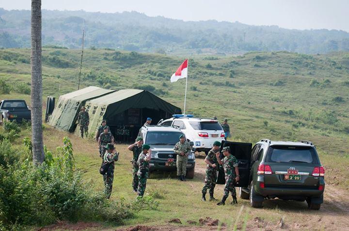 latihan gabungan TNI dan Tentara amrik (cabang hawai)