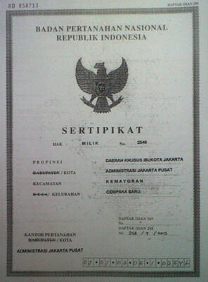 WTS : Rumah Bagus di Cempaka Baru Jakarta Pusat