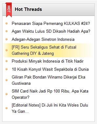 Indeks Hot Threads Bulan Juli 2013 (Part 04)