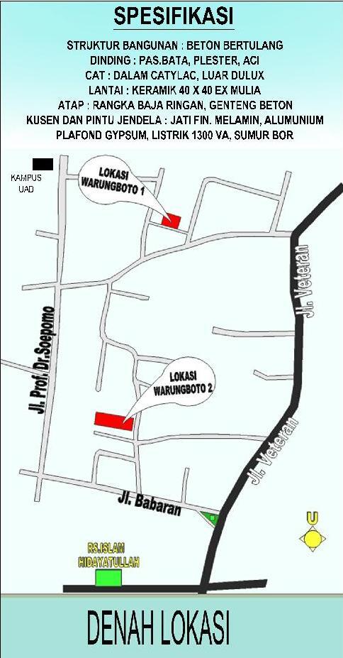 Rumah Dekat Kampus Pusat Kota Jogja (UTY, UAD, UCY) 10 Menit ke Malioboro