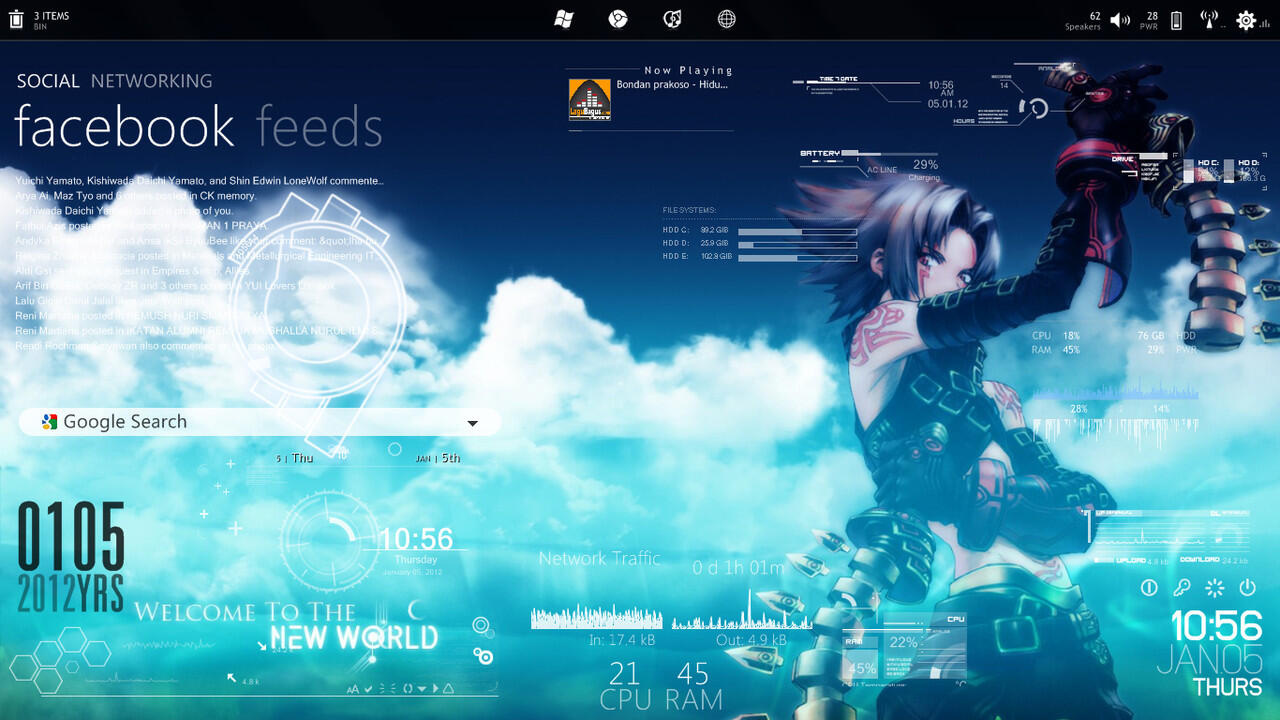 Screenshot Tema PC 28 Juli 2013