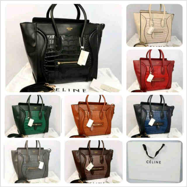 Tas Fashion Wanita CELINE Croco Semi Premium