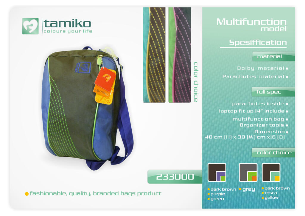 TAMIKO Teen's Bag - BACKPACK, MULTI, POUCH