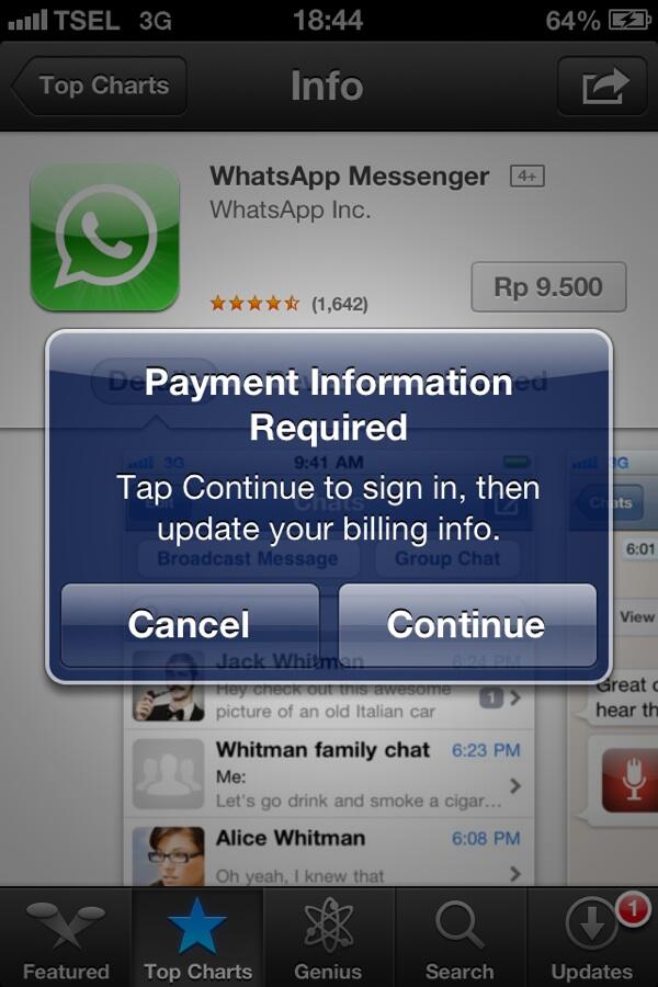 Ga bisa beli aplikasi di app store