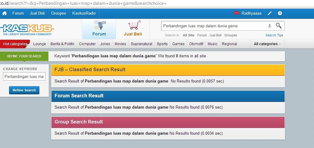 Perbandingan luas map dalam dunia game