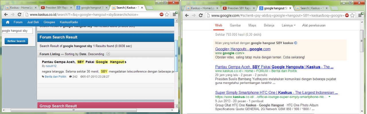 &#91;Video&#93; Google Hangout ala Presiden SBY