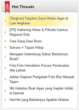 Indeks Hot Threads Bulan Juli 2013 (Part 04)