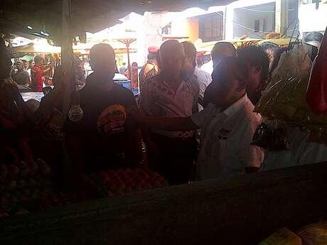 Ical Blusukan di Pasar Samarinda