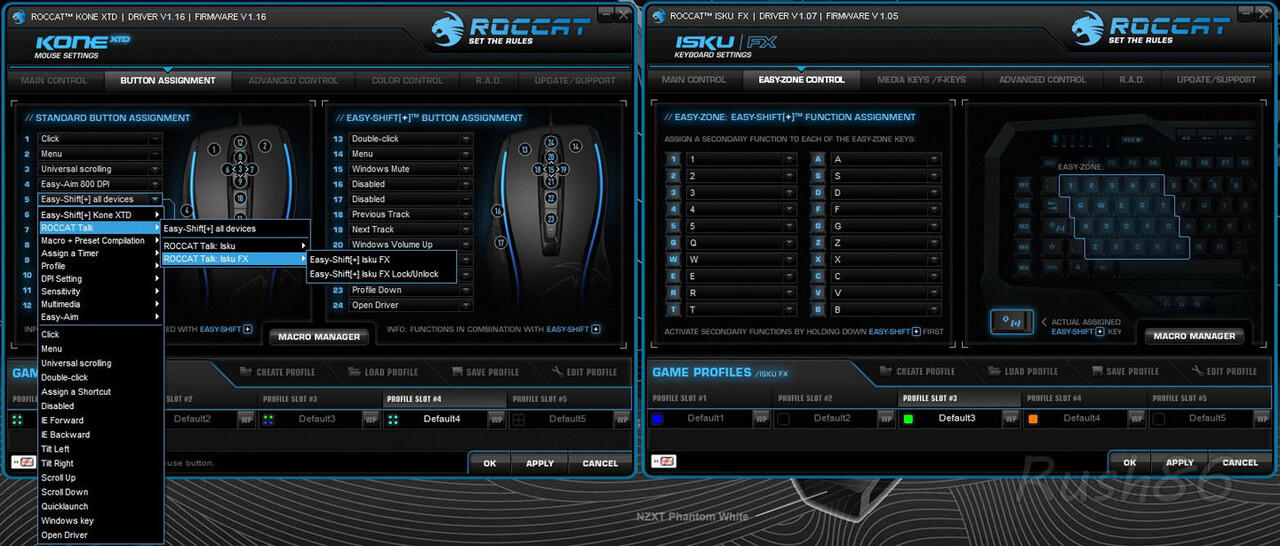 &#91;KEYBOARD MOUSE SET&#93; Roccat ISKU FX, Roccat KONE XTD &amp; Roccat SENSE GLACIER