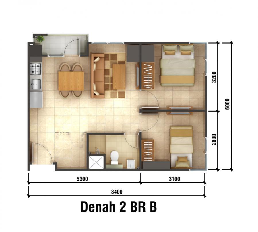 The real resort apartemen in bandung "Newton apartemen"