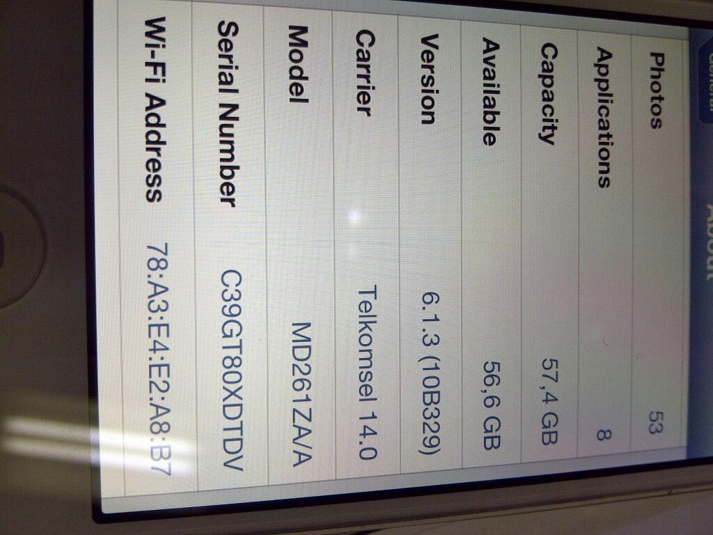 Iphone 4s 64Gb white/putih fullset,mulus,garansi,murah Gan...