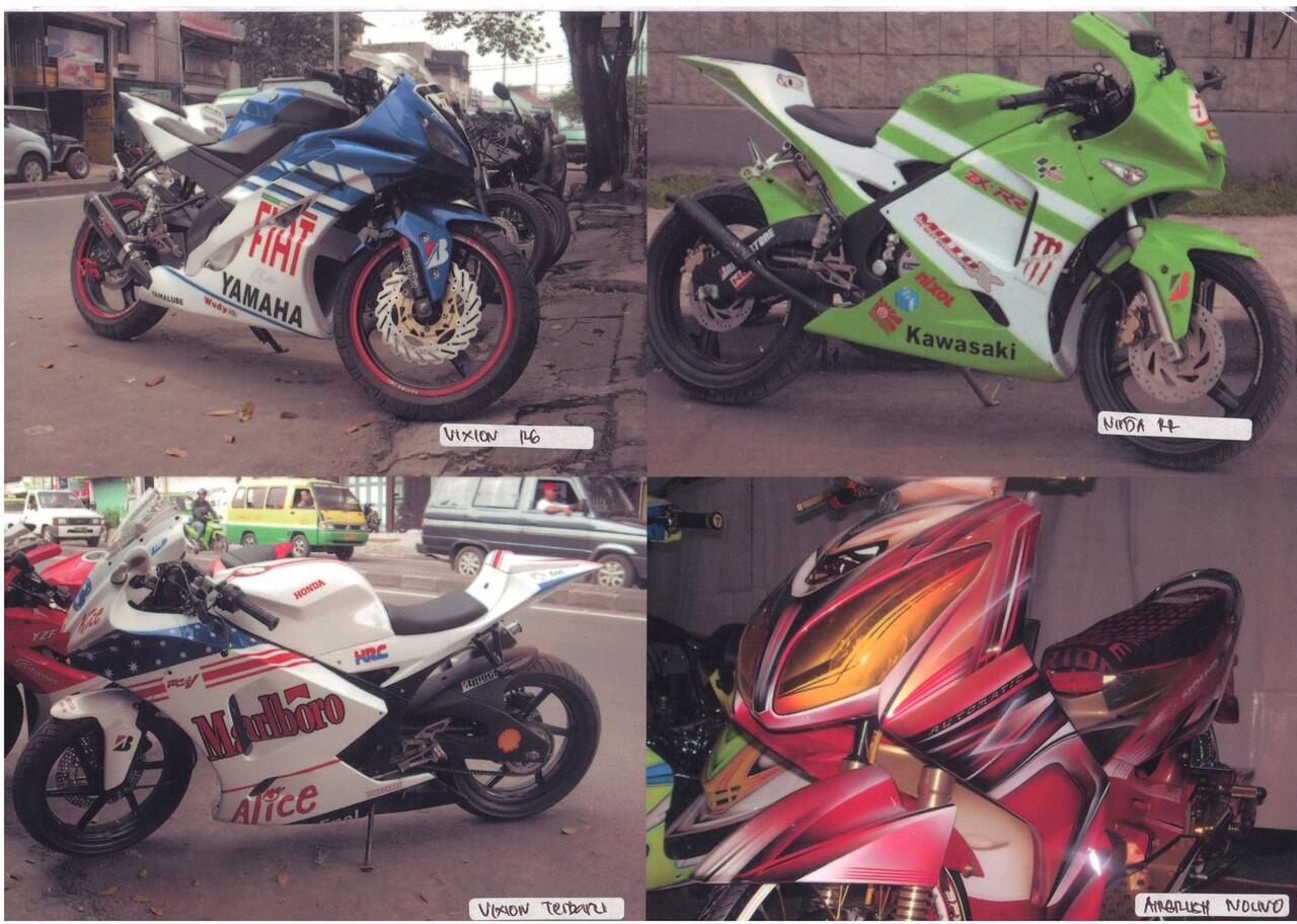 Terjual paket modifikasi motor bodykit,full fairing,dan 