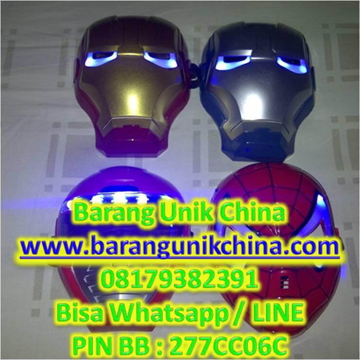 Topeng Nyala Ironman Spiderman Power Ranger LED Unik Grosir Ecer Reseller Dropship Ok