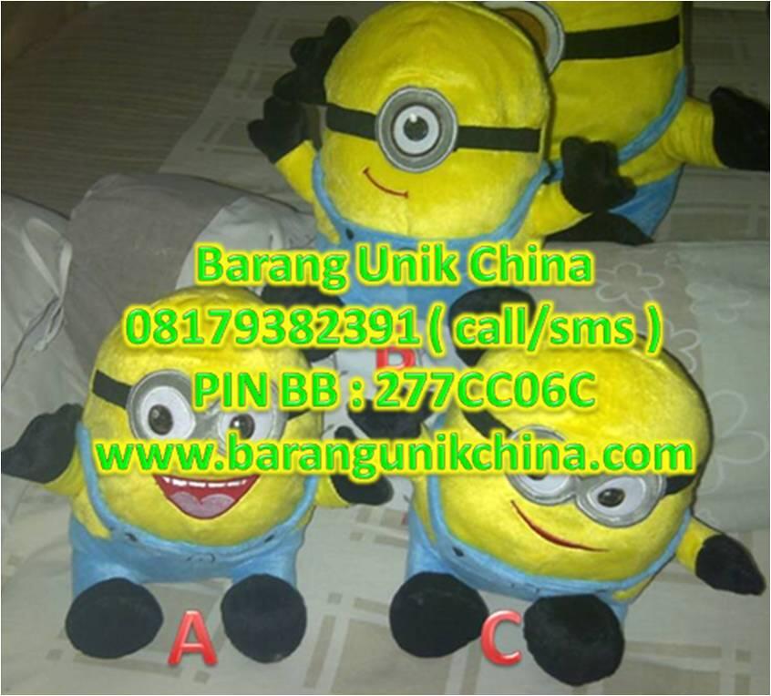Boneka Minion Papoy Despicable koleksi barang unik reseler dropship grosir ecer mura