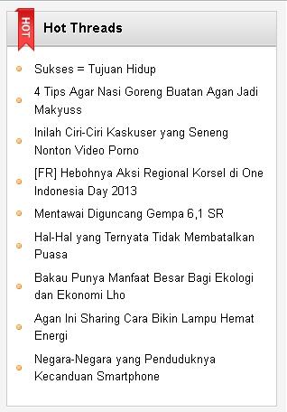 Indeks Hot Threads Bulan Juli 2013 (Part 04)