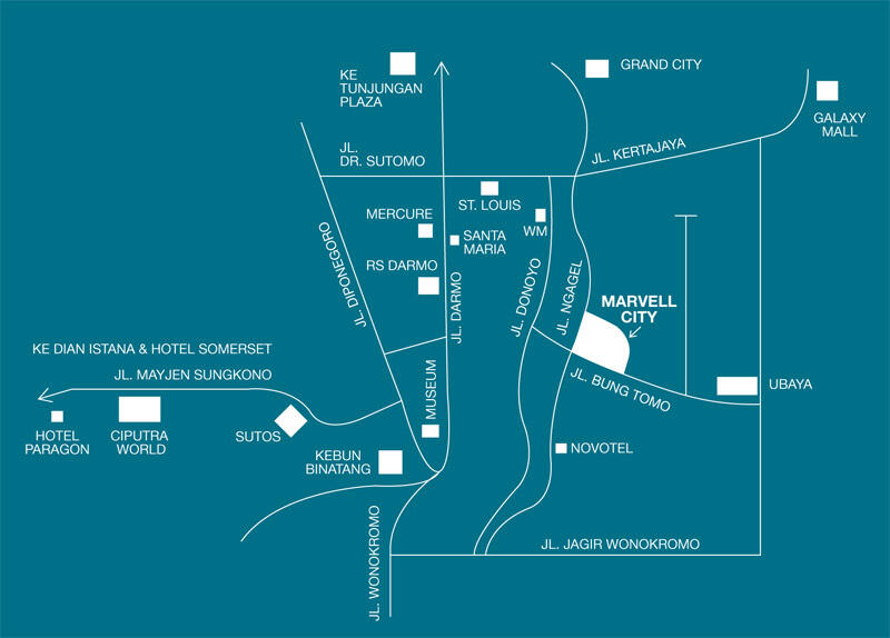 DIJUAL THE LINDEN TOWERS-MARVELL CITY (APARTMENT)-Surabaya